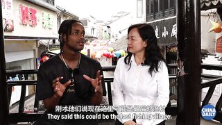 На борту G8388 в Jinshanzui последняя рыбацкая деревня Shanghai (Шанхай)