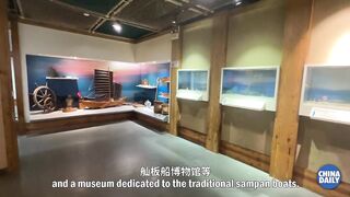 На борту G8388 в Jinshanzui последняя рыбацкая деревня Shanghai (Шанхай)