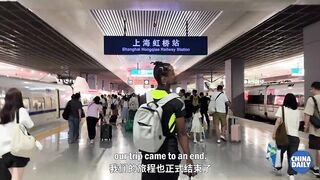 На борту G8388 в Jinshanzui последняя рыбацкая деревня Shanghai (Шанхай)
