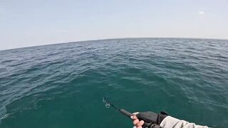 морская рыбалка на Hikkaduwa с GT короткий выезд и мощные рывки