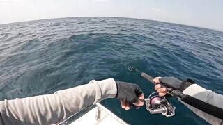 морская рыбалка на Hikkaduwa с GT короткий выезд и мощные рывки