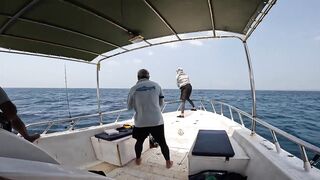 морская рыбалка на Hikkaduwa с GT короткий выезд и мощные рывки