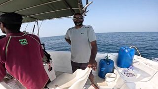 морская рыбалка на Hikkaduwa с GT короткий выезд и мощные рывки