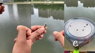 Ловля cá rô с магнитным грузилом nam châm. Правда проще? #shorts