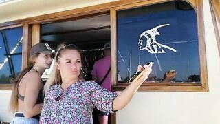 Cuba Varadero лангусты и вечерний стол после морского выхода