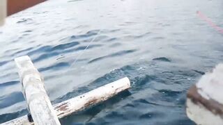 Как ловят tongkol по старинке в Bali на открытой воде у местных