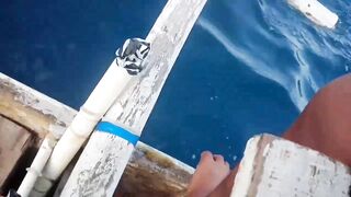 Как ловят tongkol по старинке в Bali на открытой воде у местных