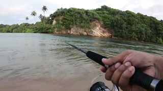 морская рыбалка на Weligama beach Sri Lanka много видов с одного тропического берега