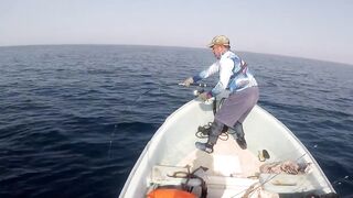 морская рыбалка в Oman перетяг с yellowfin tuna и Shimano Stella SW14K в деле