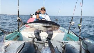морская рыбалка в Oman перетяг с yellowfin tuna и Shimano Stella SW14K в деле