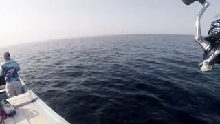 морская рыбалка в Oman перетяг с yellowfin tuna и Shimano Stella SW14K в деле