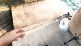 GoPro Hero9 POV - ловля у Hua Hin Fishing Pier глазами рыбака и тест камеры