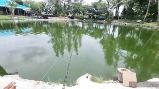 Hua Hin Fishing Lodge Sep 2024 гигантский сиамский карп и тяжелая борьба