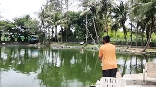 Hua Hin Fishing Lodge Sep 2024 гигантский сиамский карп и тяжелая борьба