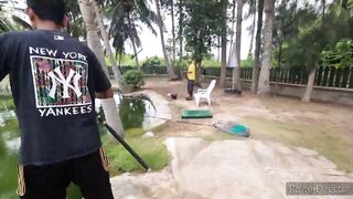 Hua Hin Fishing Lodge Sep 2024 гигантский сиамский карп и тяжелая борьба