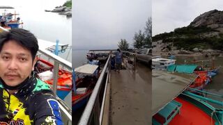 ลงเรือไต๋ก๊อง เขาตะเกียบ หัวหิน выходим на лодке и ищем первую точку