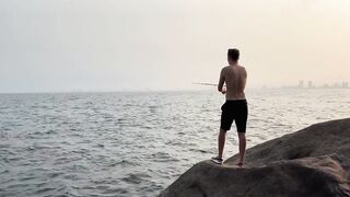 морская рыбалка в Дананге Danang снова с обезьянками воришками и клевом