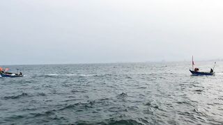 морская рыбалка в Дананге Danang снова с обезьянками воришками и клевом