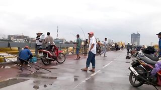 DANANG: câu cá úc на Sông Hàn - какая снасть и где брать наживку