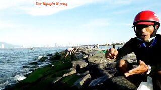 Câu cá biển Đà nẵng где лучше выйти к воде и что ловят у города
