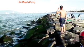 Câu cá biển Đà nẵng где лучше выйти к воде и что ловят у города