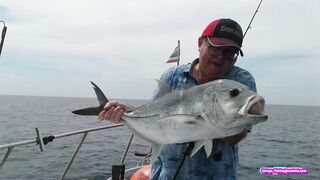 Морская рыбалка на Racha islands у Phuket - джиггинг по банкам, что встанет на крючок