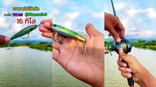 เหยื่อTitan: лонглип приманка и кะพง на 16 кг, как это выдержали