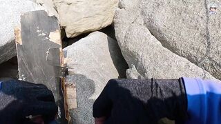 Вечерняя ловля на спиннинг на пляже Surin, Phuket - прибрежная рыба под закат