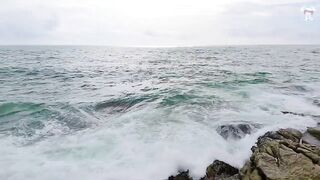 Вечерняя ловля на спиннинг на пляже Surin, Phuket - прибрежная рыба под закат