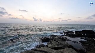 Вечерняя ловля на спиннинг на пляже Surin, Phuket - прибрежная рыба под закат