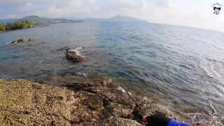 ชายฝั่ง ภูเก็ต вечером - рыбалка на Phuket / Пхукет с берега под закат