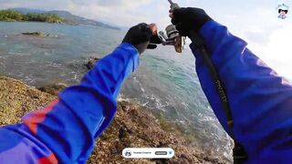 ชายฝั่ง ภูเก็ต вечером - рыбалка на Phuket / Пхукет с берега под закат