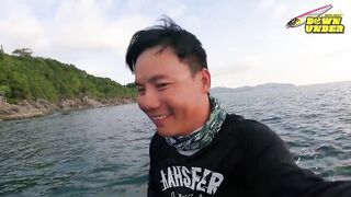 морская рыбалка на ภูเก็ต из отеля и у берега в первом выпуске EP1