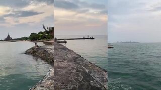 Паттайя / Pattaya - морская рыбалка в Pattaya на пляже. Какие «หมาย» рабочие?