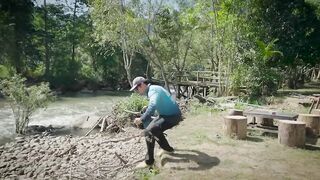 Сёмга по-тайски на реке Salawin в горах Таиланда