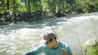 Сёмга по-тайски на реке Salawin в горах Таиланда