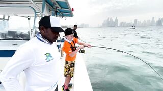 Морская рыбалка центр Dubai и причалы вокруг что клюет прямо в городе?