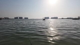 Dubai морская рыбалка в Dubai последний день с берега часть 4