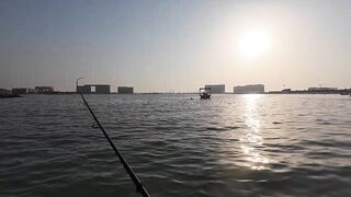 Dubai морская рыбалка в Dubai последний день с берега часть 4