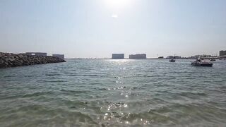 Dubai морская рыбалка в Dubai последний день с берега часть 4