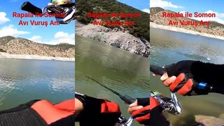 Türkiye alabalık avı рыбалка на форель и сомон на at çek в движении