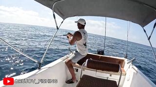 Охота на amberjack в Alanya, Turkey и трофейные поклёвки в Средиземном море