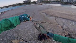 LRF ловля Tral в Alanya Konakli на ультралайт с берега и пирса