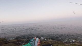 LRF ловля Tral в Alanya Konakli на ультралайт с берега и пирса