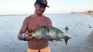 Морская рыбалка в Египте с берега, Хургада 2025: где самому половить с мостков и пляжа