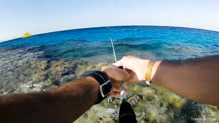 Рыбалка в Хургаде с берега часть 1 камни и первые поклевки на рассвете