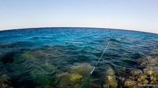 Рыбалка в Хургаде с берега часть 1 камни и первые поклевки на рассвете