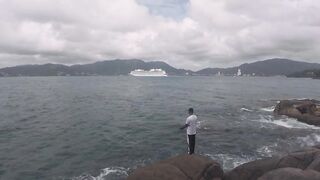 Fishing in Phuket прогулка по Patong и Paradise Beach с удочкой