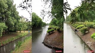 Shanghai 上海 дождь и дождевик почему рыбаки все равно стоят до конца