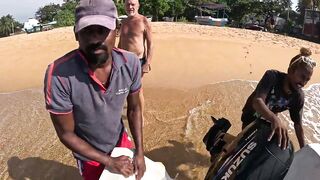 Unawatuna Унаватуна рыбалка с лодки утром и как выбирают точку у берега